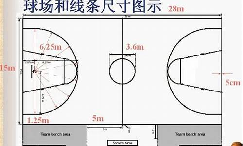 cba场地尺寸_cba比赛中标准篮球场地长度